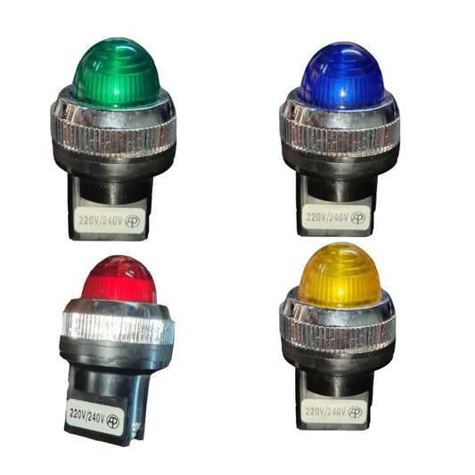 Auspicious Pilot Lamp 25mm Neon Light 220V Blue Yellow Red or Green NPLR25220V