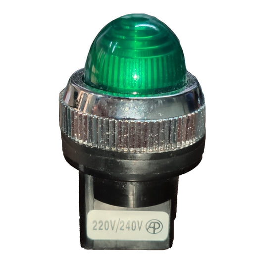 Auspicious Pilot Lamp 25mm Neon Light 220V Green NPLR25220V Electx Electrical Supply 
