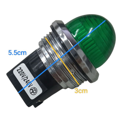 Auspicious Pilot Lamp 30mm 220V Green NPLR30220V Electx Electrical Supply