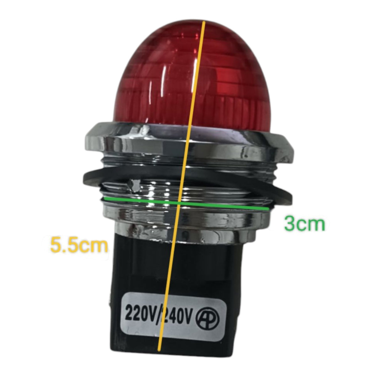 Auspicious Pilot Lamp 30mm 220V Red NPLR30220V Electx Electrical Supply
