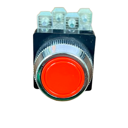 Auspicious Red Push Button Switch 25mm 3A 220V 2NO 2NC