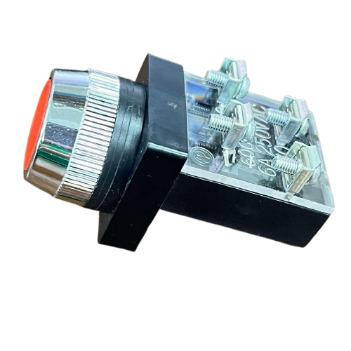 Auspicious Red Push Button Switch 25mm 3A 220V 2NO 2NC