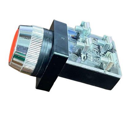 Auspicious Red Push Button Switch 25mm 3A 220V 2NO 2NC
