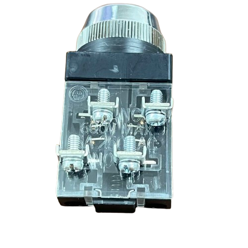 Auspicious Red Push Button Switch 25mm 3A 220V 2NO 2NC