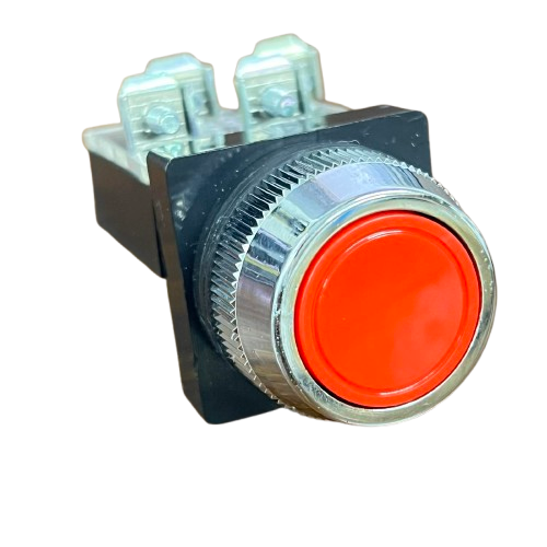 Auspicious Red Push Button Switch 25mm 3A 220V 2NO 2NC