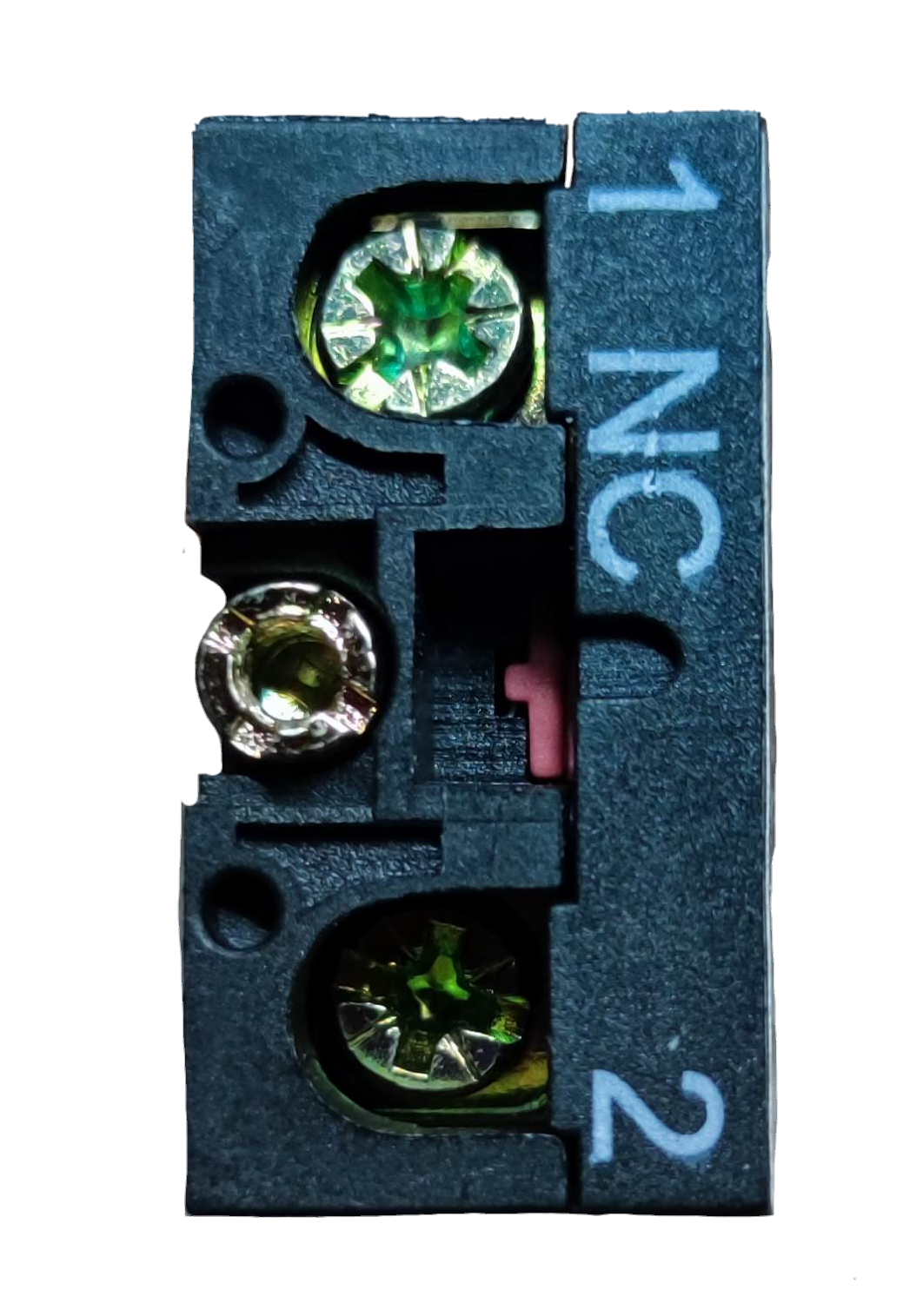 Chint auxiliary contact block NC for power points switches and plugs with numbered terminals