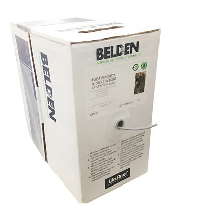 Belden Cat5 UTP Cable 1583A 008 Color Gray 24 AWG Solid