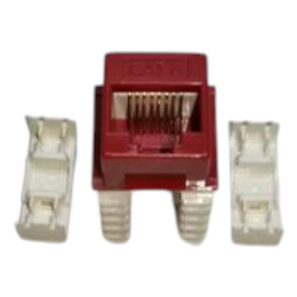 Belkin Cat6 Network Outlet Lan Outlet Device I/O Ethernet Port Keystone Jack Red