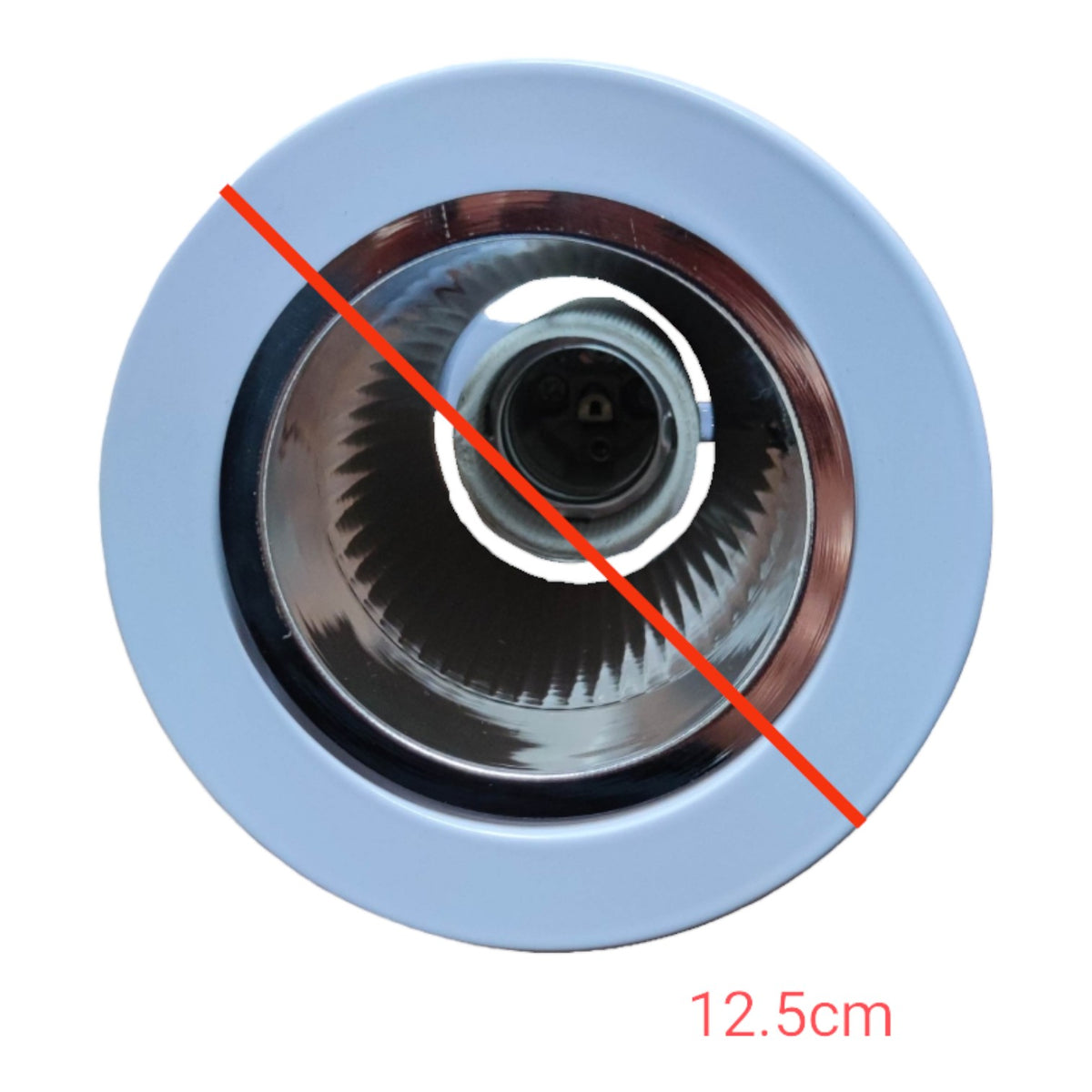 Gear wheel with measurement label on a white background