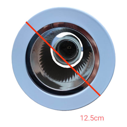 Gear wheel with measurement label on a white background