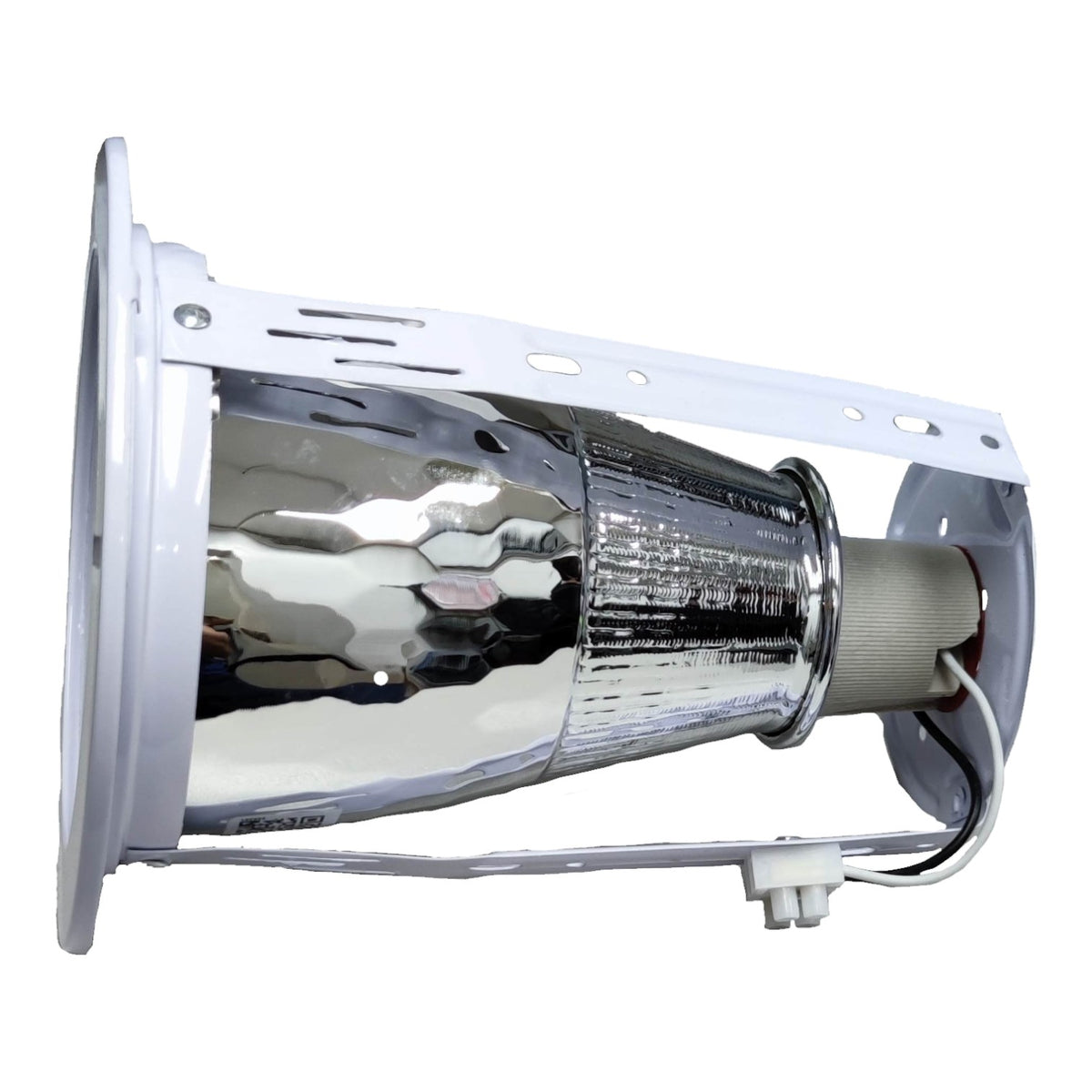 Metallic halogen lamp on a white background
