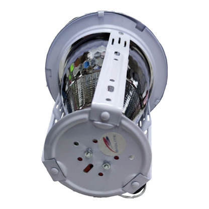Close-up of a mechanical component with visible branding on a white background
