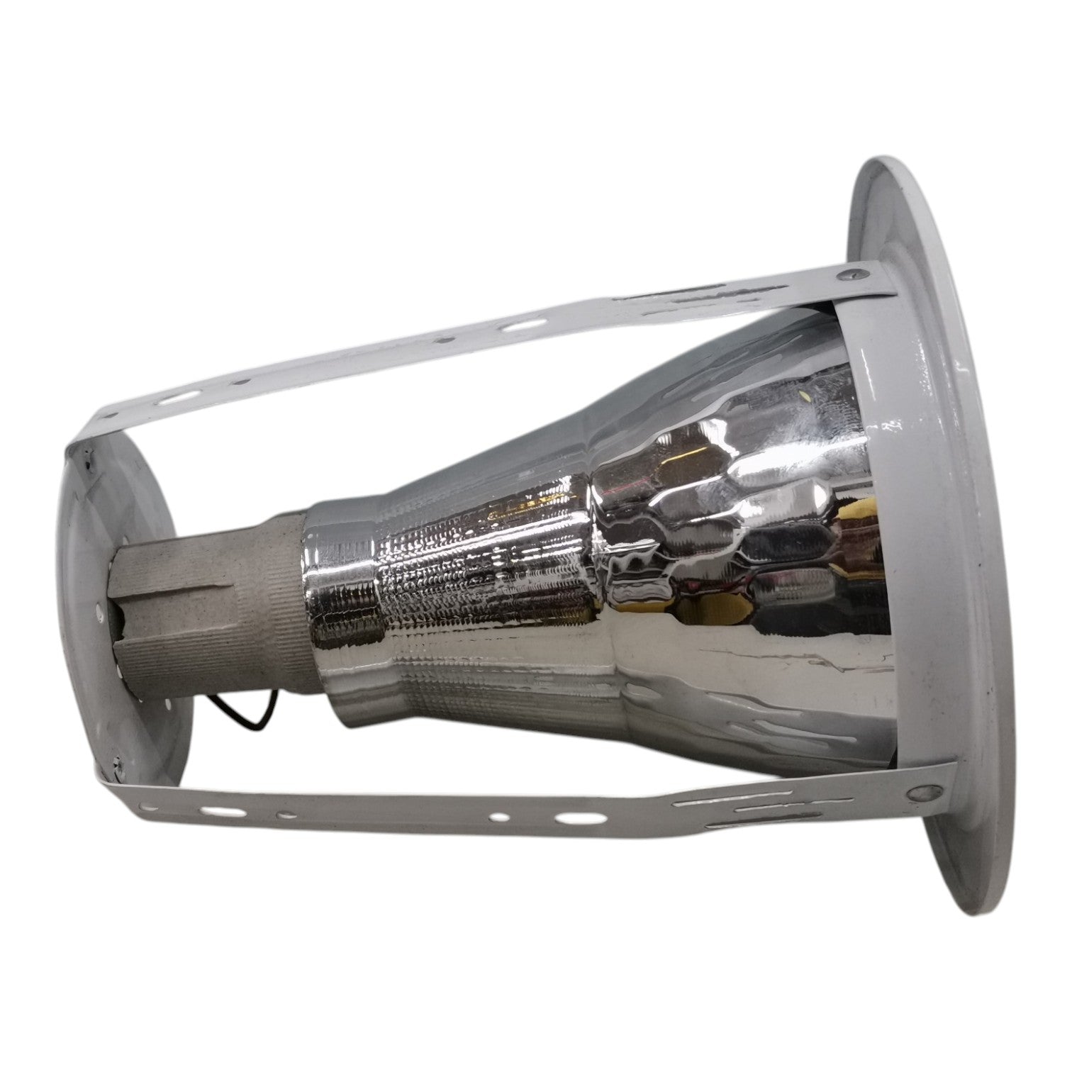 Metallic halogen lamp on a white background