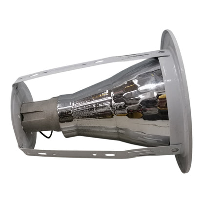 Metallic halogen lamp on a white background