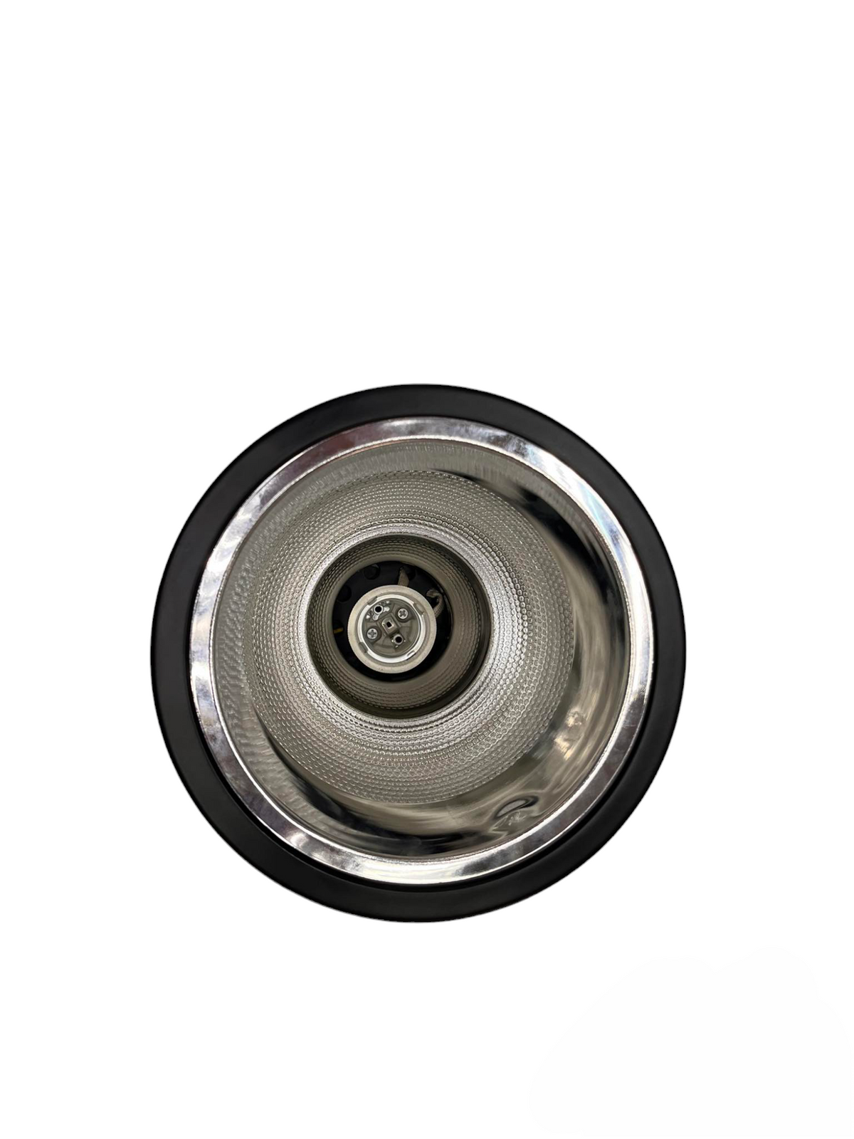Biglite 6 inch surface mount downlight ceiling light with black and silver trim
