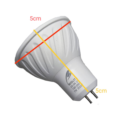 Biglite 7W MR-16 LED Bulb Warm White 3000K GU5.3 220V MR16 XS-04WWGU5.3
