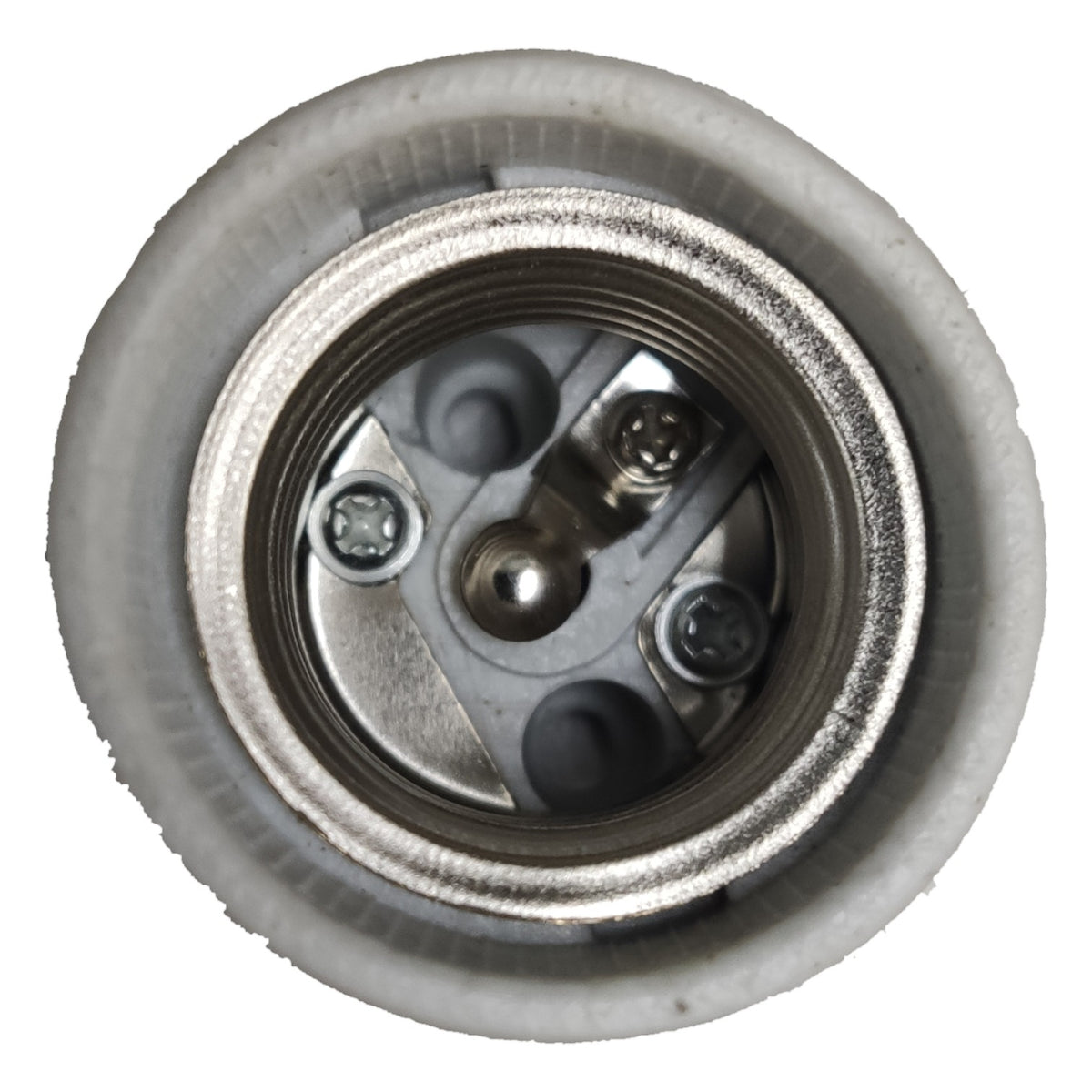 Close-up of a wheel with a metal hub on a white background