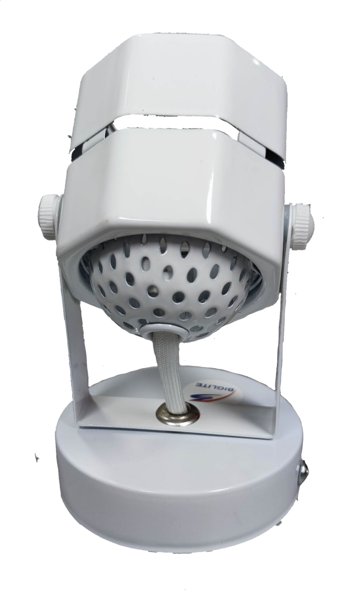 Biglite white adjustable MR-16 Lamp Holder Spot Light Holder with swivel mount for track or display lighting
