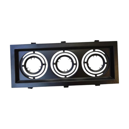 Biglite Recessed MR16 Fixture All Black Available in 1, 2 or 3 Lights MR16R-BK