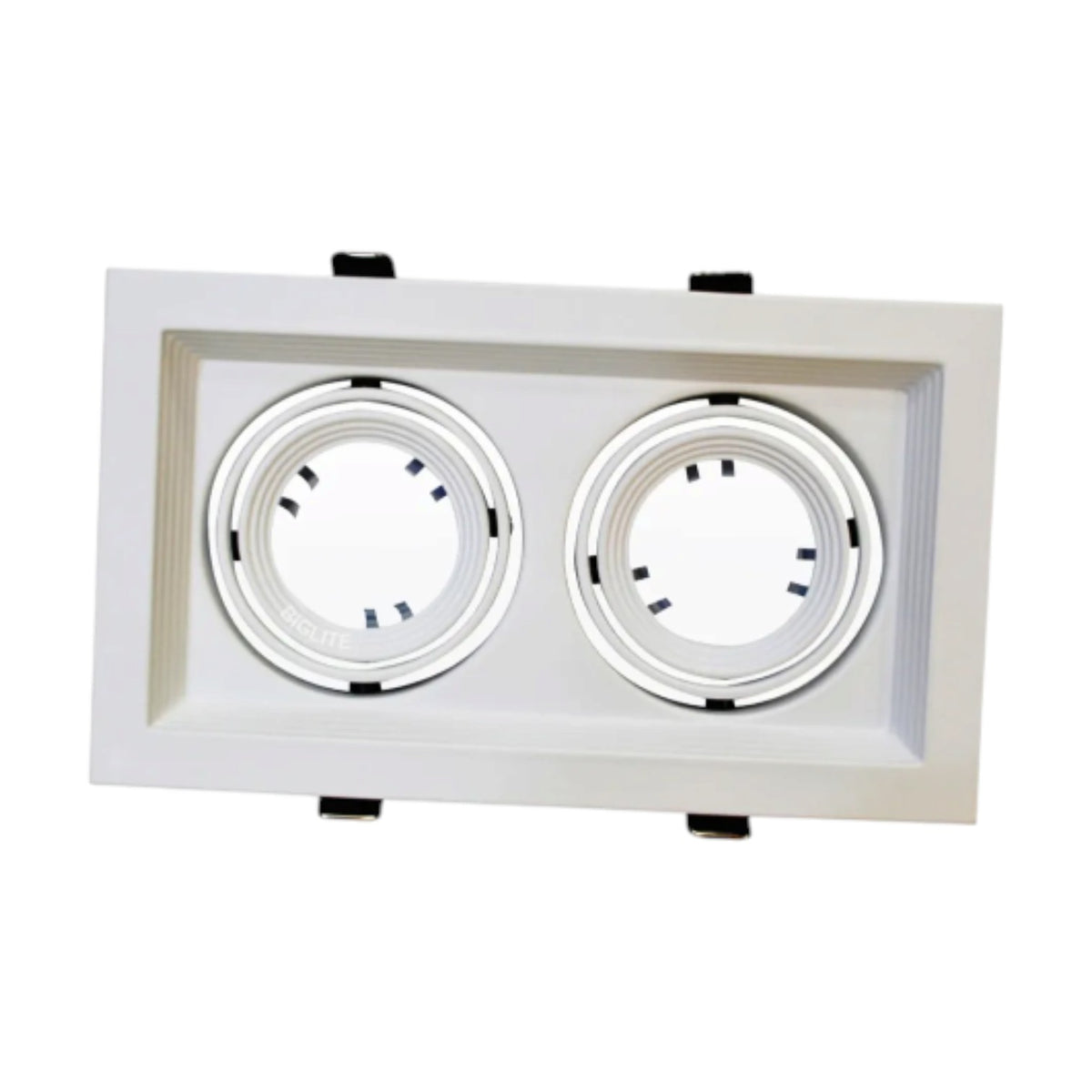 Biglite Recessed MR16 Fixture All White Available in 1, 2 or 3 Lights MR16R-WH