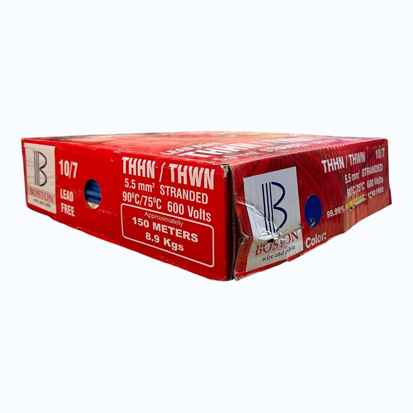 Boston THHN AWG 10/7, THWN 5.5mm² Stranded 150 Meters/Roll 