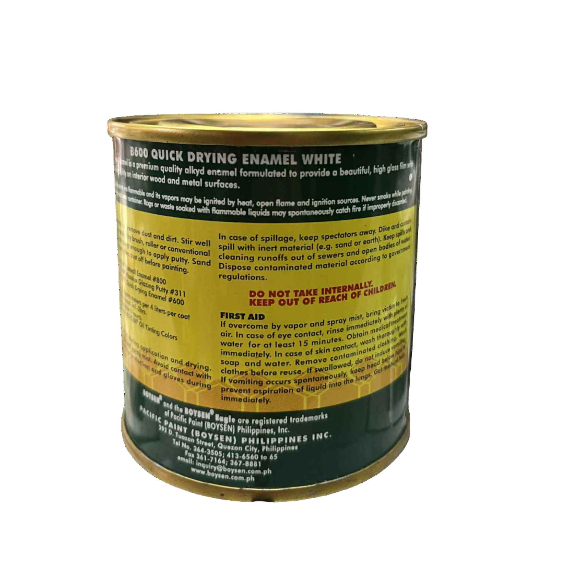 Boysen Quick Drying Enamel 1/4 Liters 250mL White B-600 Electx Electrical Supply 3