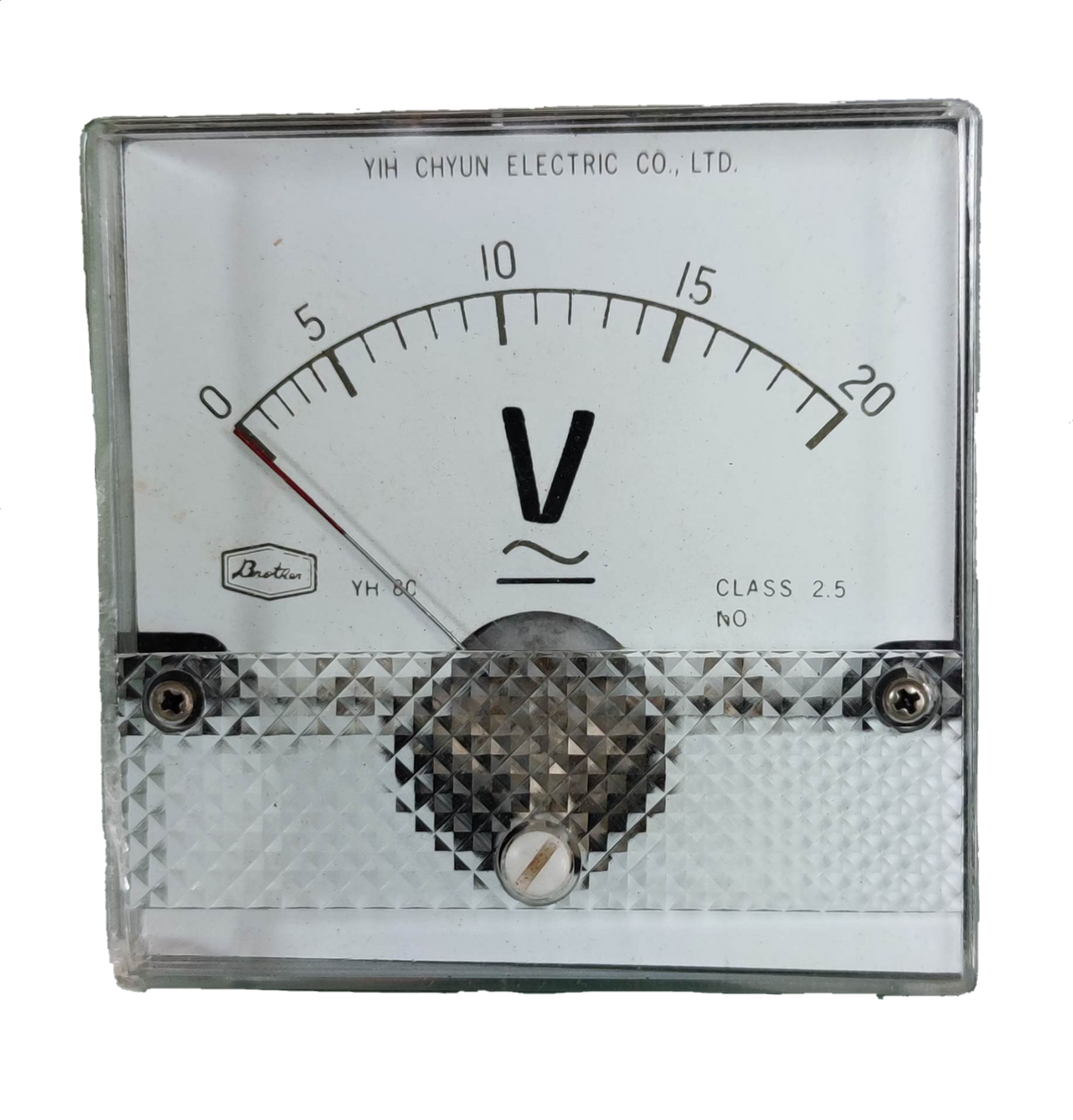 Brother Panel Meter 20V for AC and DC with analog display and clear measurement scale