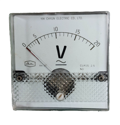 Brother Panel Meter 20V for AC and DC with analog display and clear measurement scale