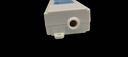 Bull Outlet Universal Type 3 Gang 10A 250V power point white plastic housing side view