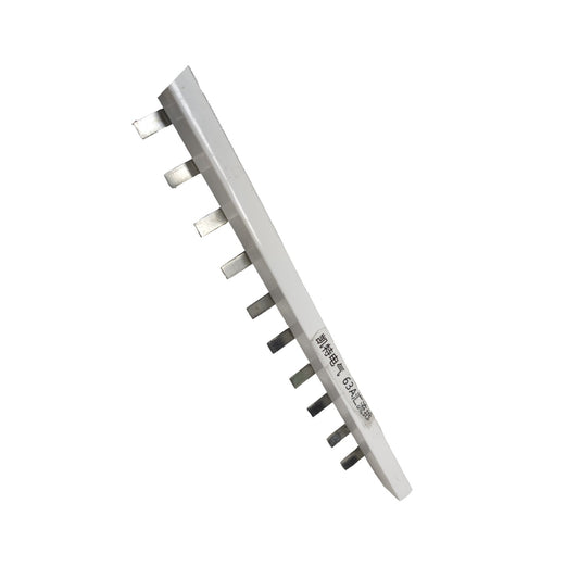 Bus Bar 14 Pins 2 Pole Single Phase for 2 Pole Miniature Circuit Breaker 63AF for 7pcs Breaker 2Poles Single Phase, Bus Bar for 14 Ways Distribution Panel