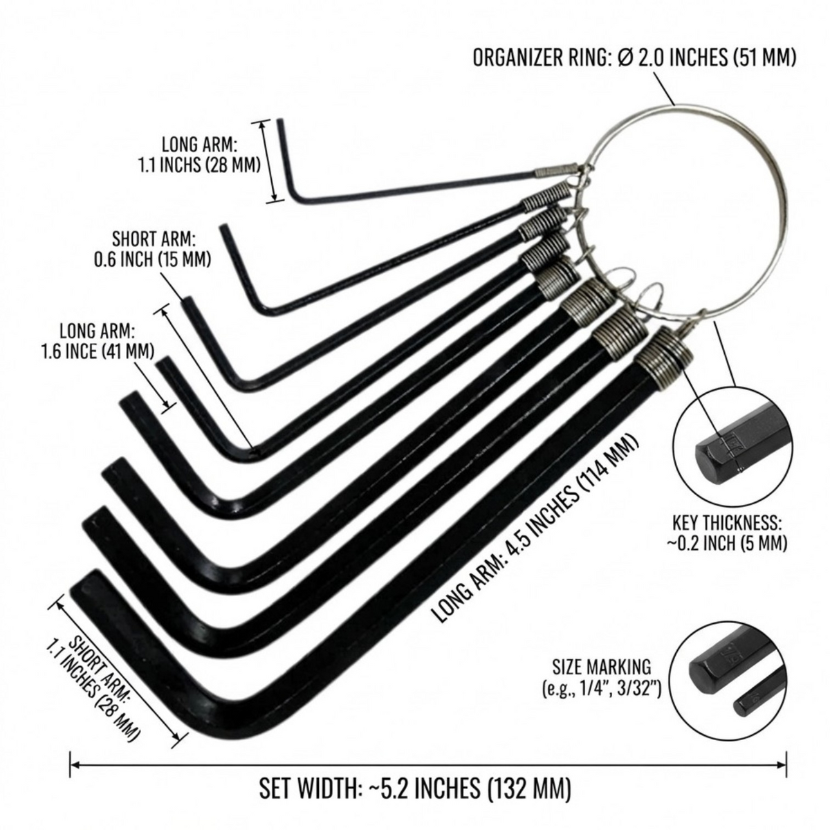 Butterfly Allen Wrench Set 804