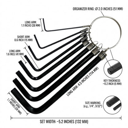 Butterfly Allen Wrench Set 804