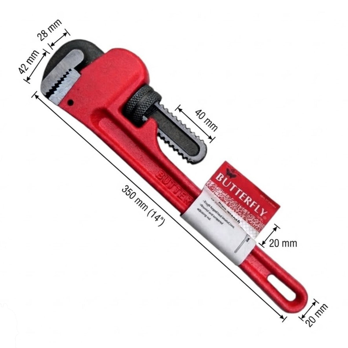 Butterfly Pipe Wrench 8 Inches to 48 Inches 805