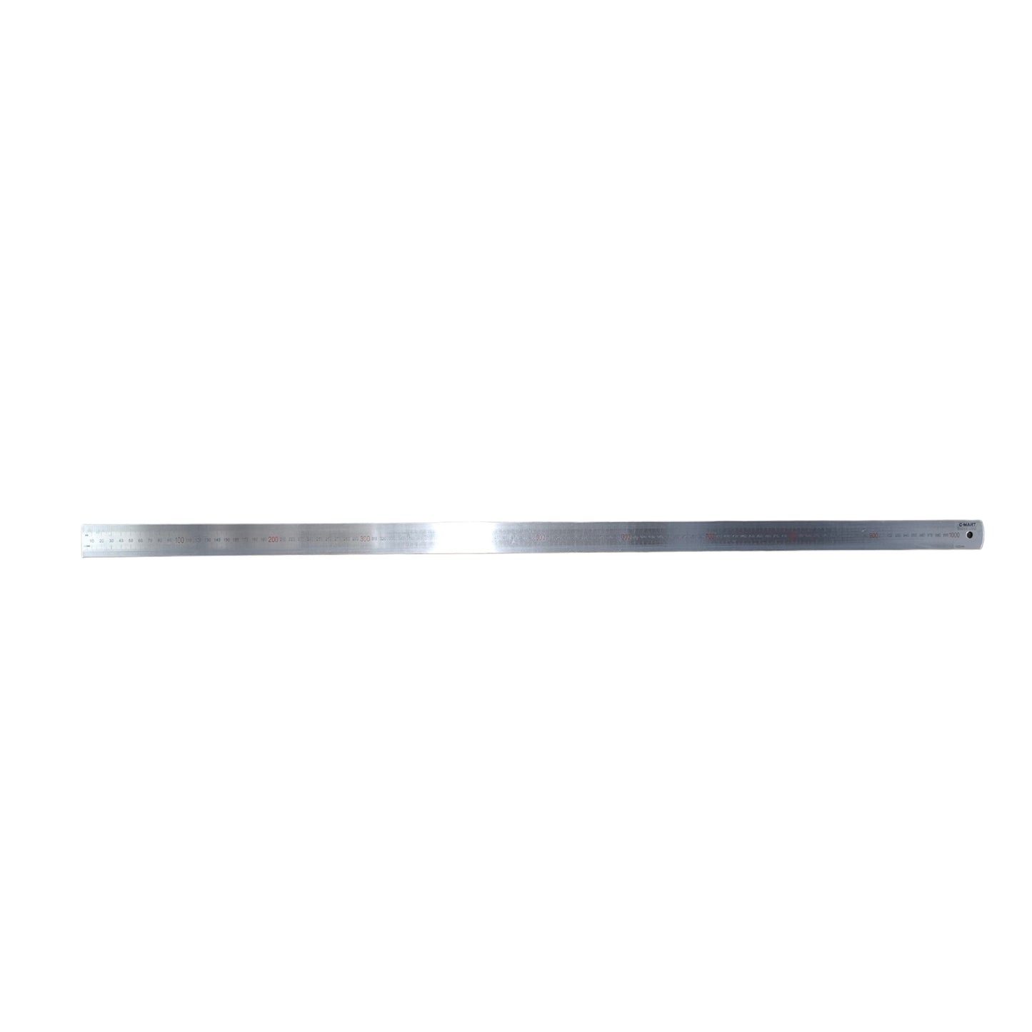 C-Mart 1 Meter Metal Ruler Stainless Steel 100cm or 40 Inches D0019-1000 Electx Electrical Supply