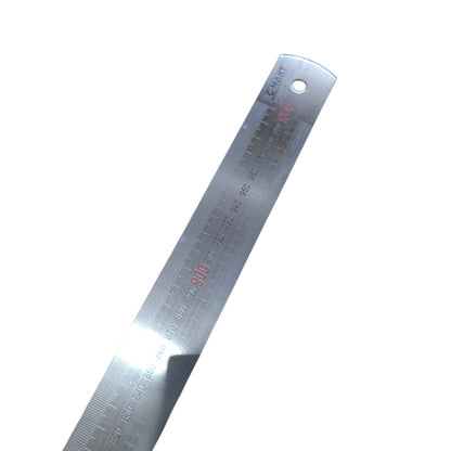 C-Mart 1 Meter Metal Ruler Stainless Steel 100cm or 40 Inches D0019-1000 Electx Electrical Supply