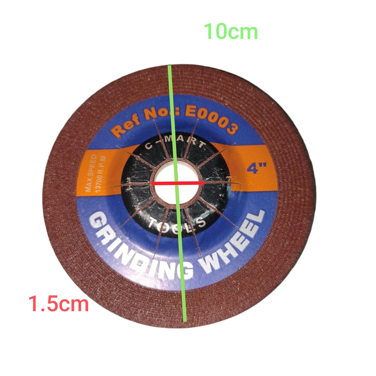 C-Mart 4 Inches Grinding Wheel 10cm E0003 Electx Electrical Supply