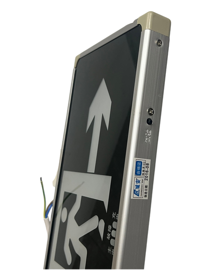 Exit Sign Right Arrow with Running Man LED Green Glass Double Face 3W 220V CA-BLZD-2lR0E I (N)DF