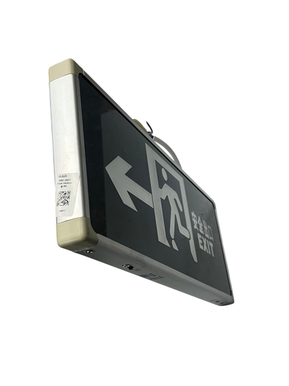 Exit Sign Right Arrow with Running Man LED Green Glass Double Face 3W 220V CA-BLZD-2lR0E I (N)DF
