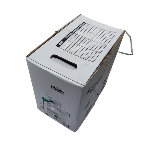 CAT5e UTP LAN Cable 300 Meters, CAT5, Internet Cable, Data Cable, Ethernet Cable 1 Roll (300 meters per roll 8 solid wire 24AWG) 4 Pairs Green