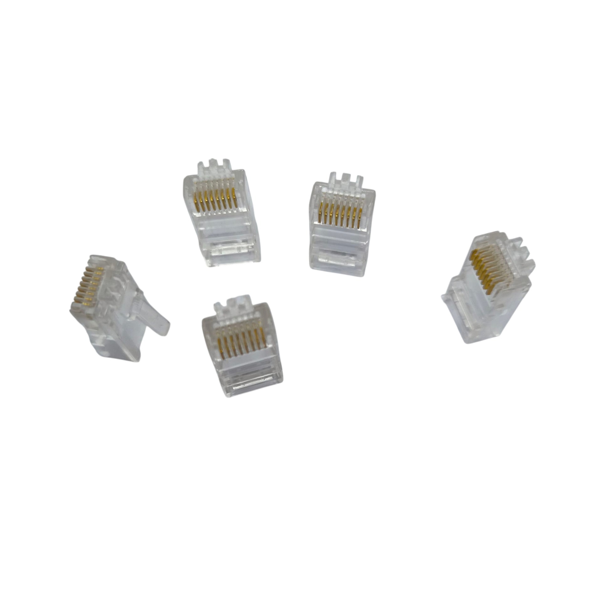 CAT 5e Connector Plug Plastic AMP, 5PCS per Order, RJ45 Jack CAT5e