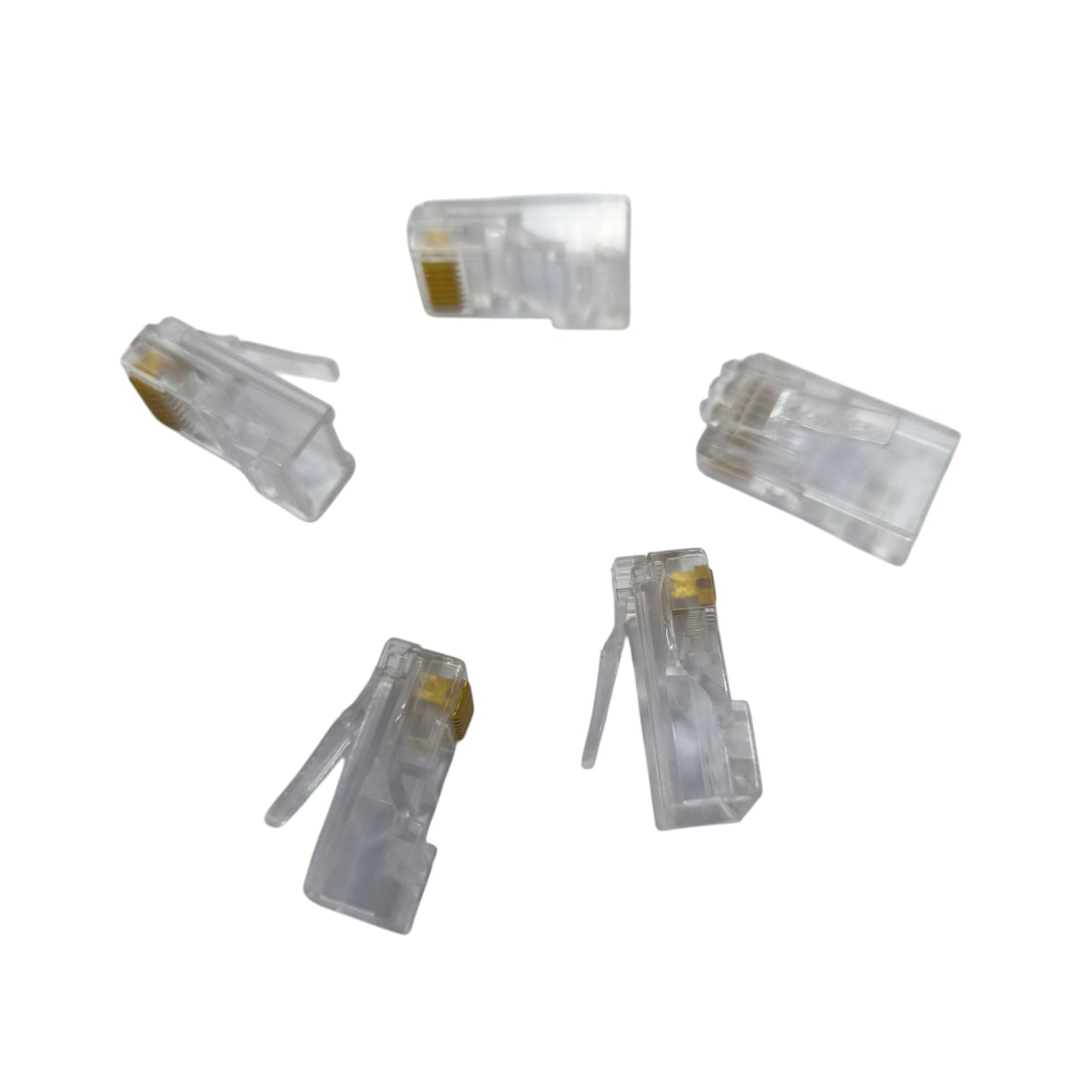 CAT 5e Connector Plug Plastic AMP, 5PCS per Order, RJ45 Jack CAT5e