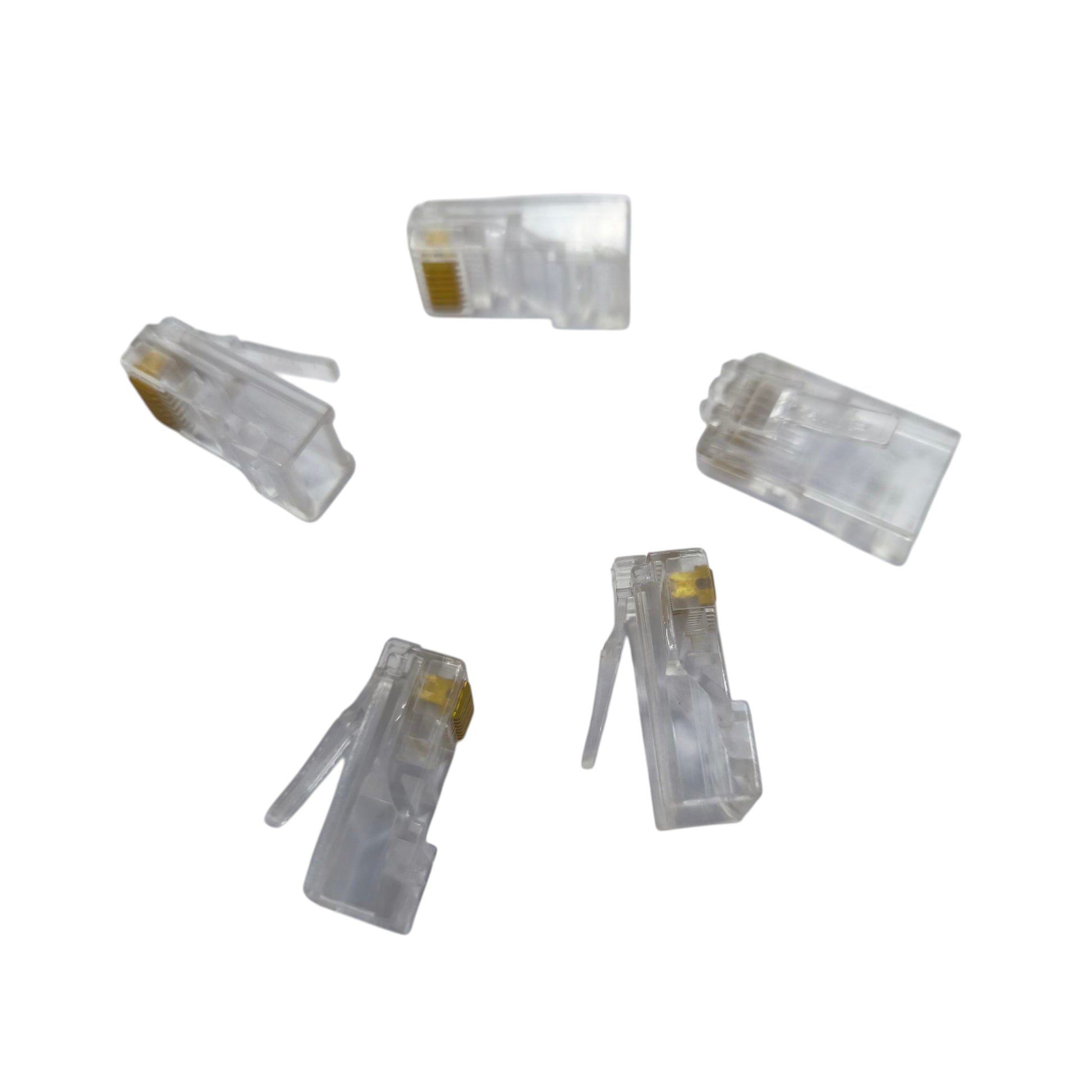 CAT 5e Connector Plug Plastic AMP, 5PCS per Order, RJ45 Jack CAT5e