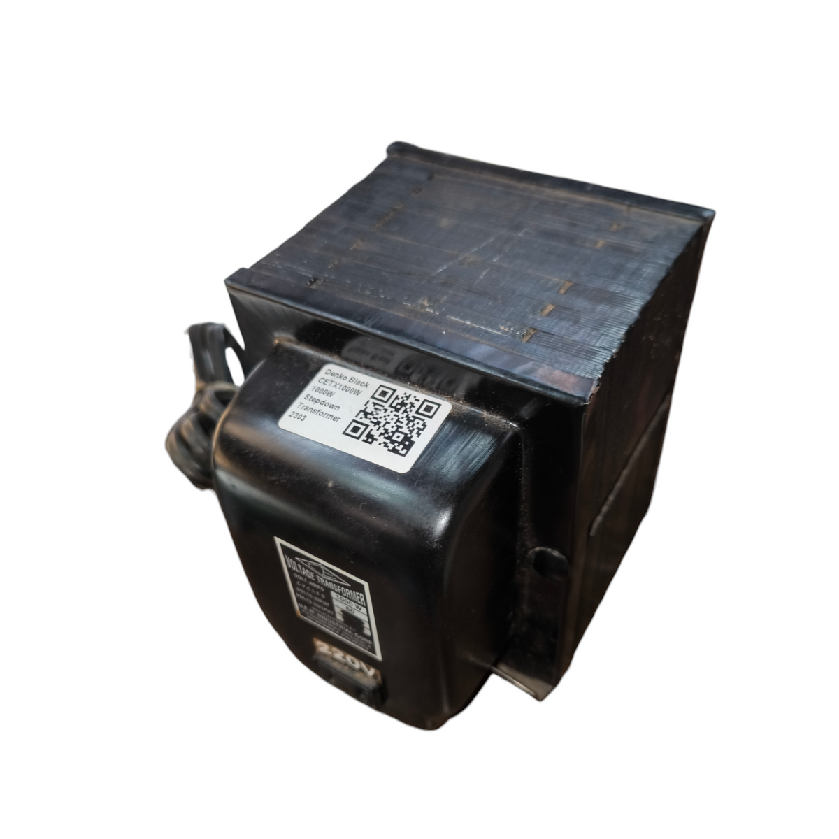 CE 1000W Step Up Transformer 110V to 220V black electrical device for door chimes and bells