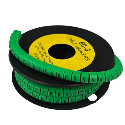 Cable (K) Marker 5.0mm to 7.2mm EC-3G 350pcs Green