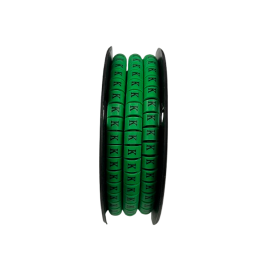 Cable (K) Marker 5.0mm to 7.2mm EC-3G 350pcs Green  Wire Tagging