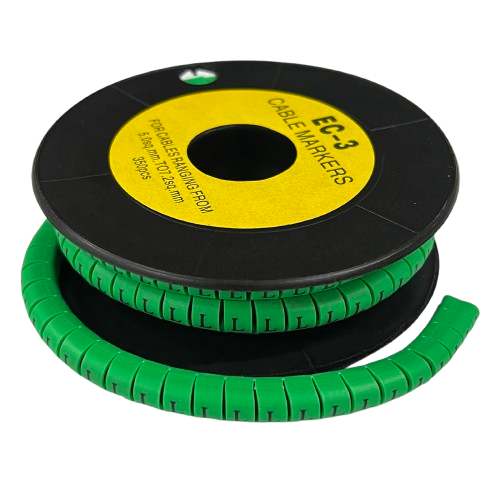 Cable (L) Marker 5.0mm to 7.2mm EC-3G 350pcs Green