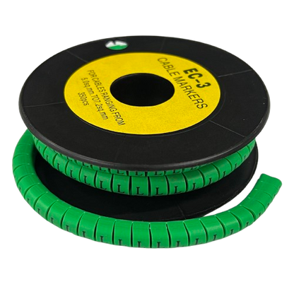 Cable (L) Marker 5.0mm to 7.2mm EC-3G 350pcs Green
