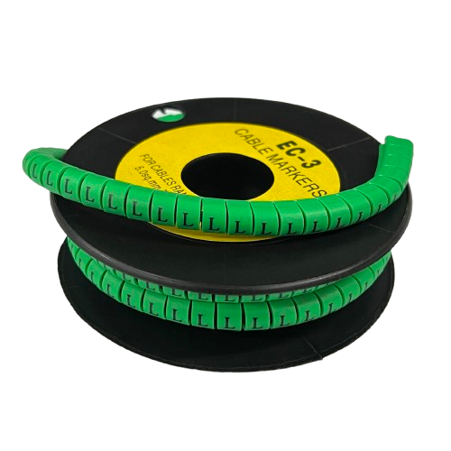 Cable (L) Marker 5.0mm to 7.2mm EC-3G 350pcs Green
