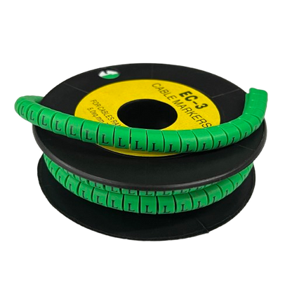 Cable (L) Marker 5.0mm to 7.2mm EC-3G 350pcs Green