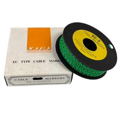 Cable (M) Marker 5.0mm to 7.2mm EC-3G 350pcs Green